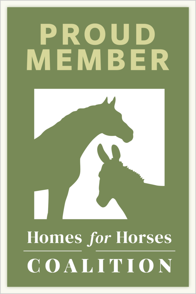 Homes for Horses Coalition - green vertical badge